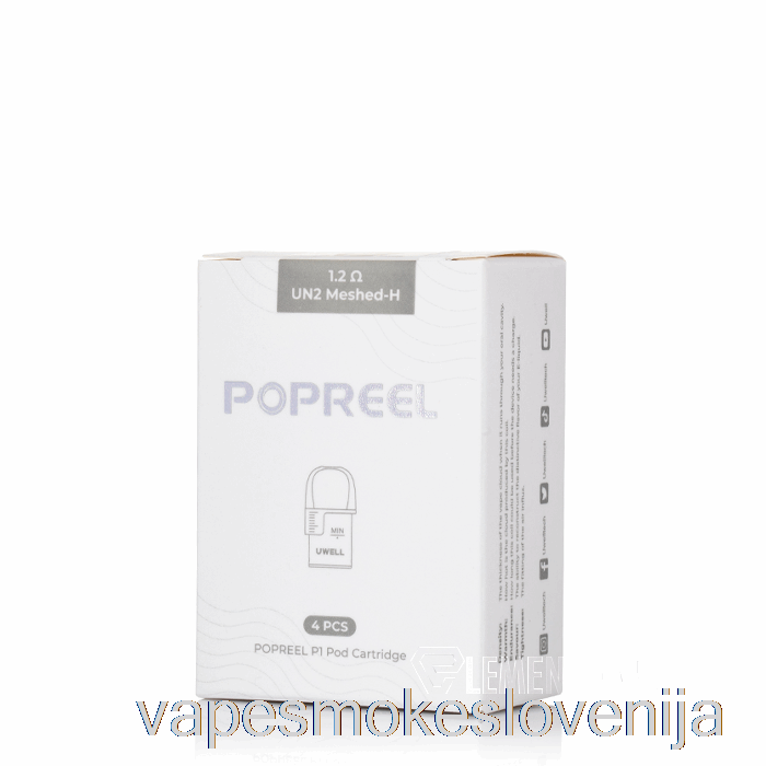 Vape Slovenija Uwell Popreel P1 Nadomestni Pods 1.2ohm Popreel P1 Pods